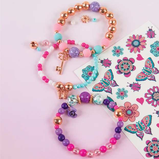 Make It Real Diy 1202 Bedazzled Pulseras Con Dijes Creatividad Floreciente
