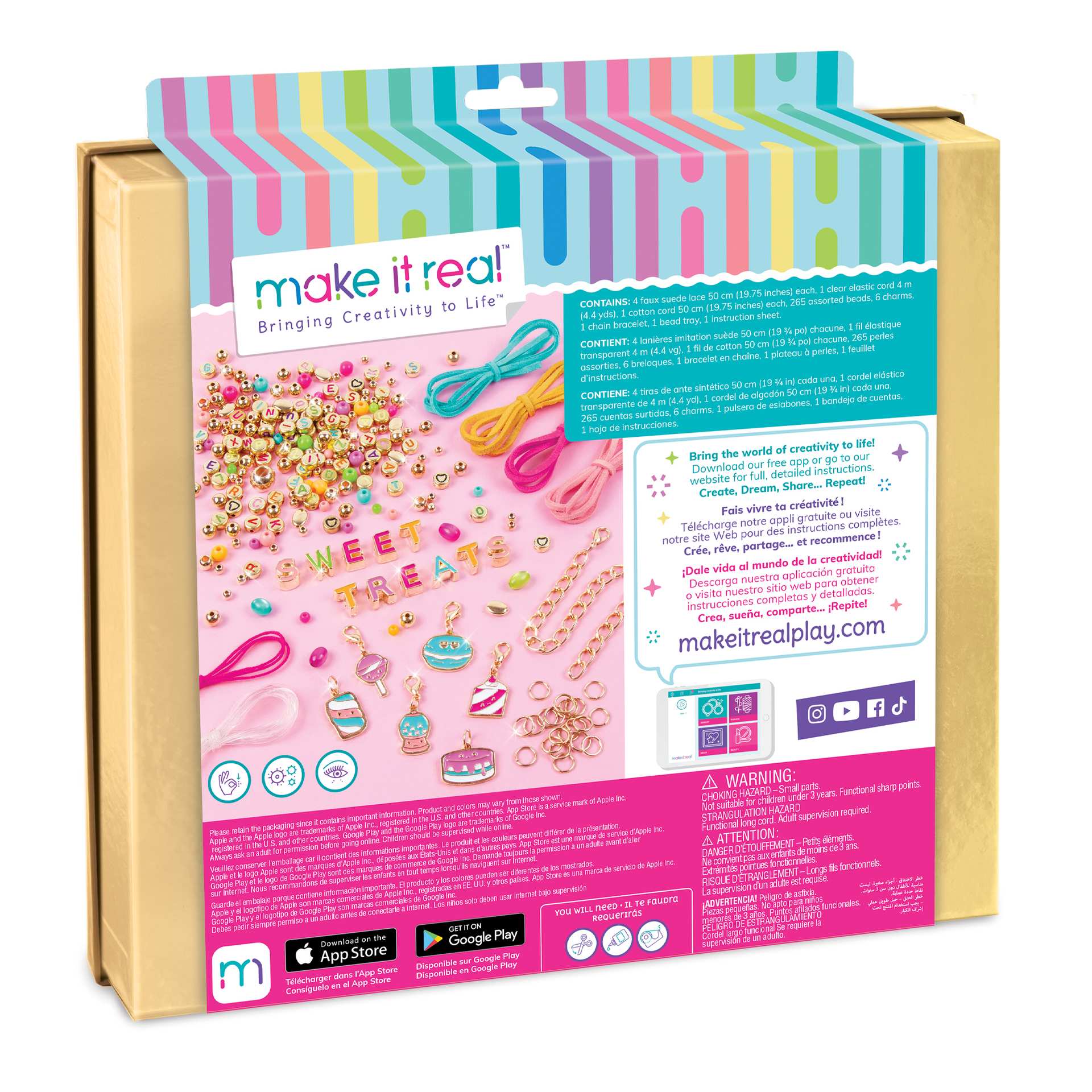 Make It Real Diy 1728 Kit De Pulseras Dulces