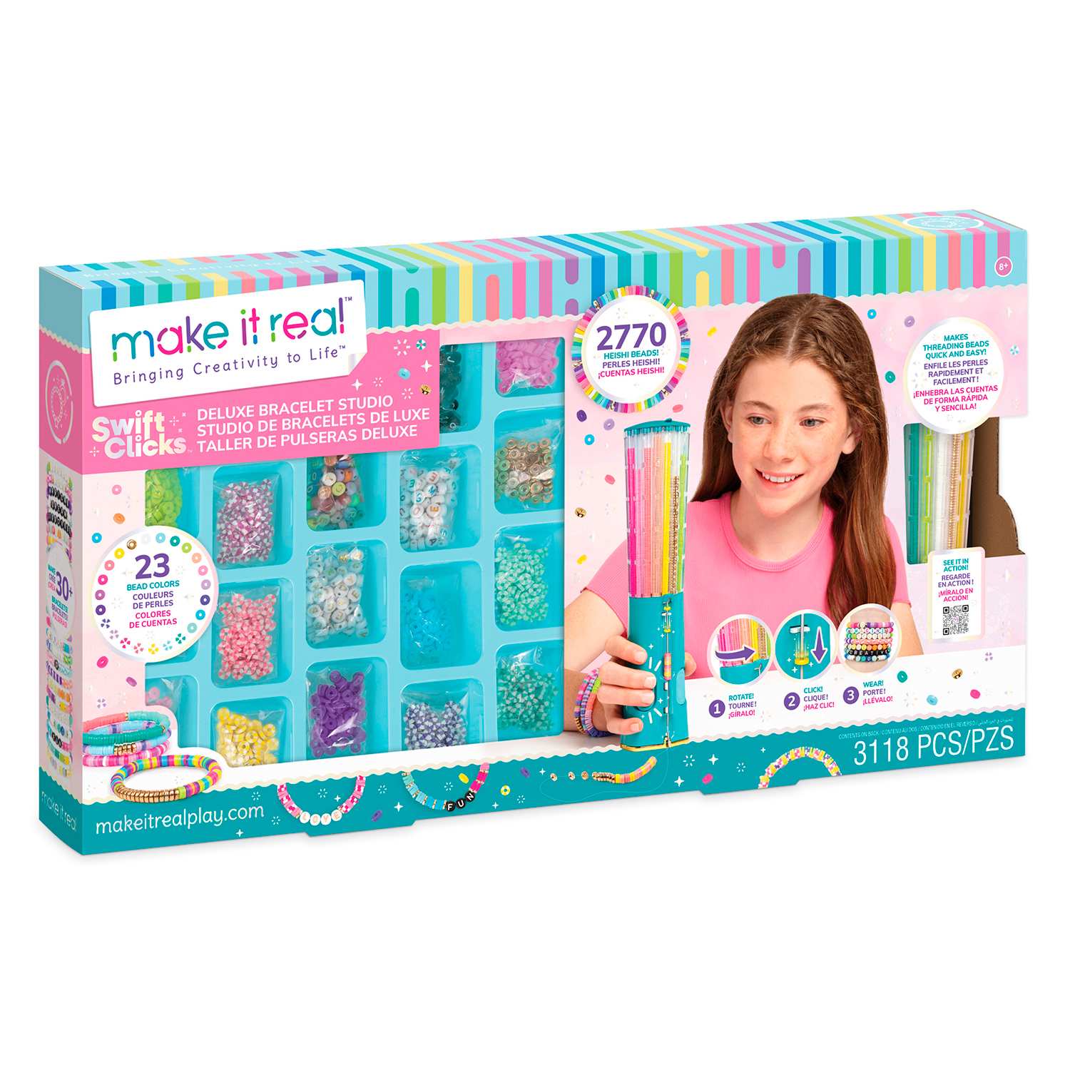 Make It Real Diy 1807 Estudio Deluxe De Pulseras Swift Clicks