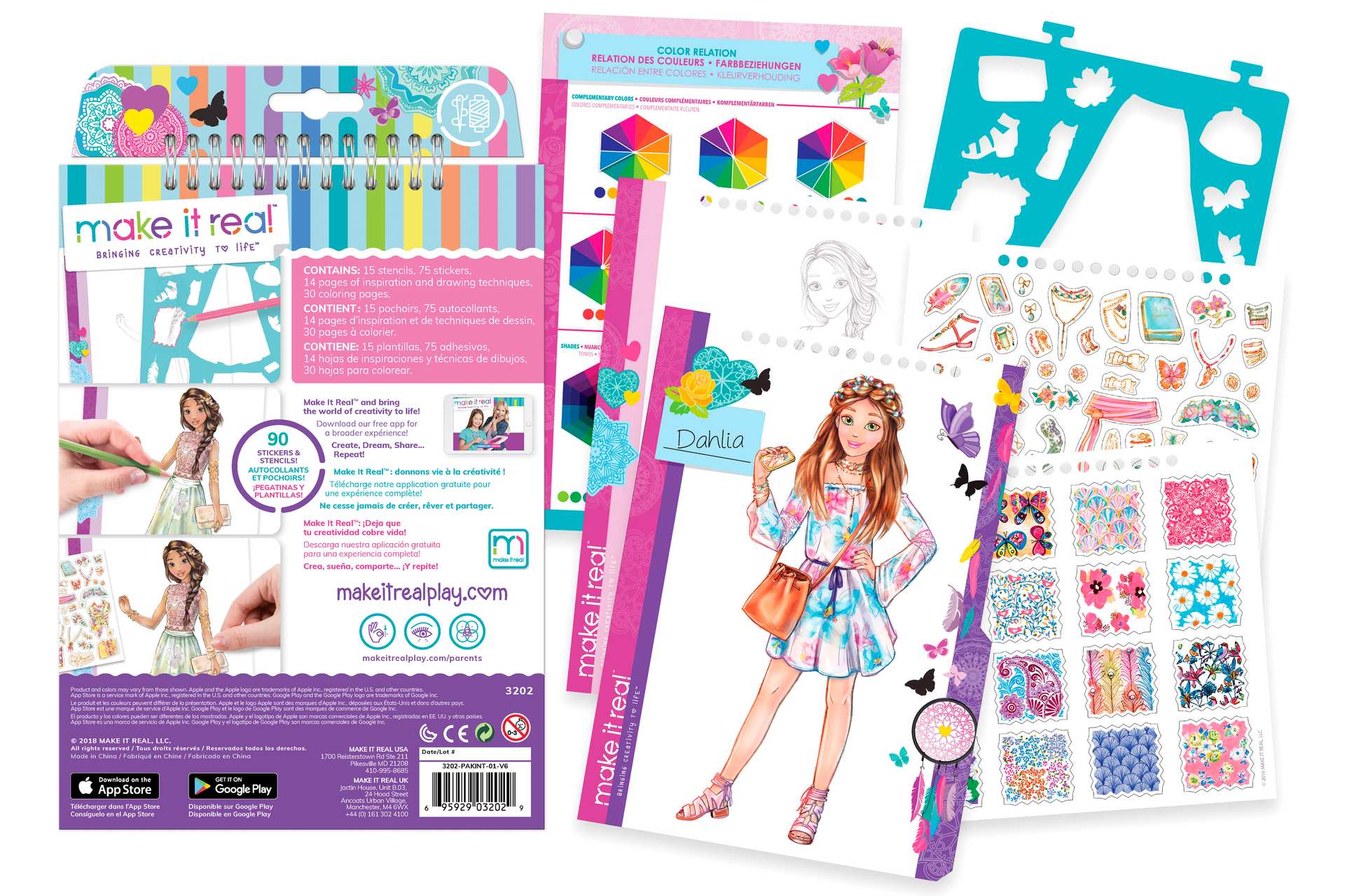 Make It Real 3C4G 3202 Cuaderno De Diseno De Moda Creatividad En Flor
