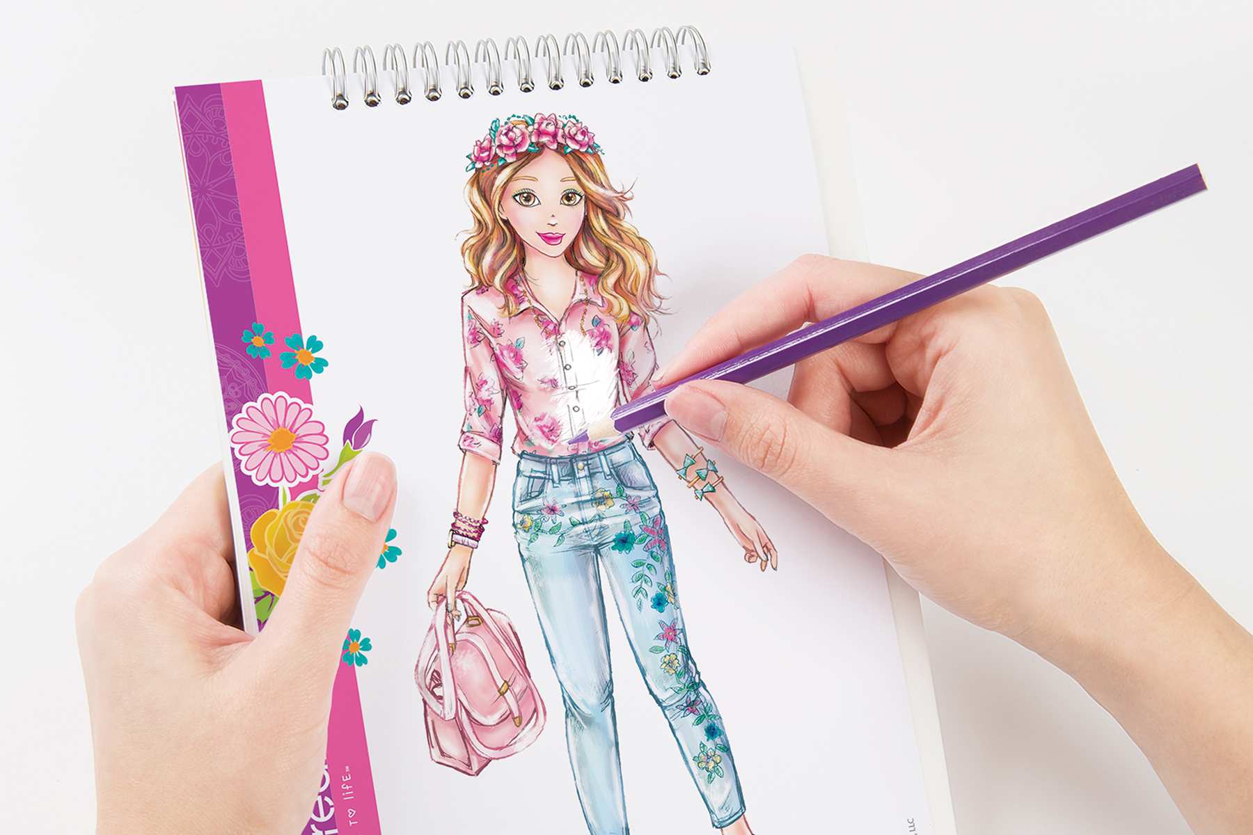 Make It Real 3C4G 3202 Cuaderno De Diseno De Moda Creatividad En Flor