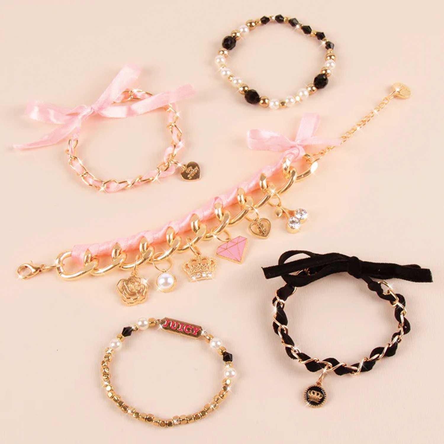 Make It Real Diy 4431 Juicy Couture: Pulseras, Mini Cadenas Y Dijes
