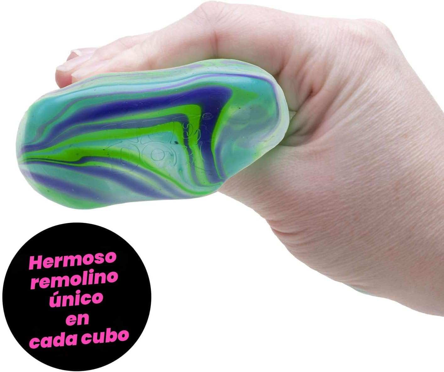 Schylling Squishy Squeeza T-YGB-10 Nice Cubo Remolino Super Solido Pdq 3.5 Pulgadas