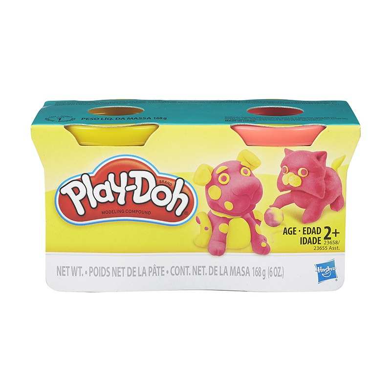 Hasbro Play-Doh 23655 Paquete De 2 Latas De Masa Colorida De Modelado De Cachorros