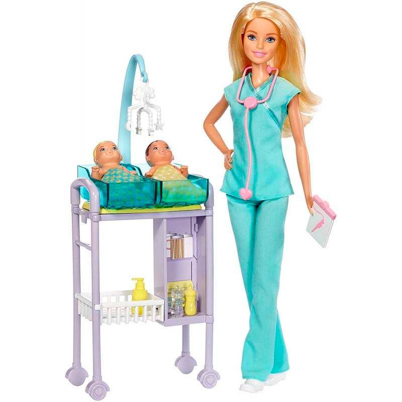 Mattel Barbie Dhb63 Muñeca Yo Puedo Medico Pediatra (Asst 1/6)