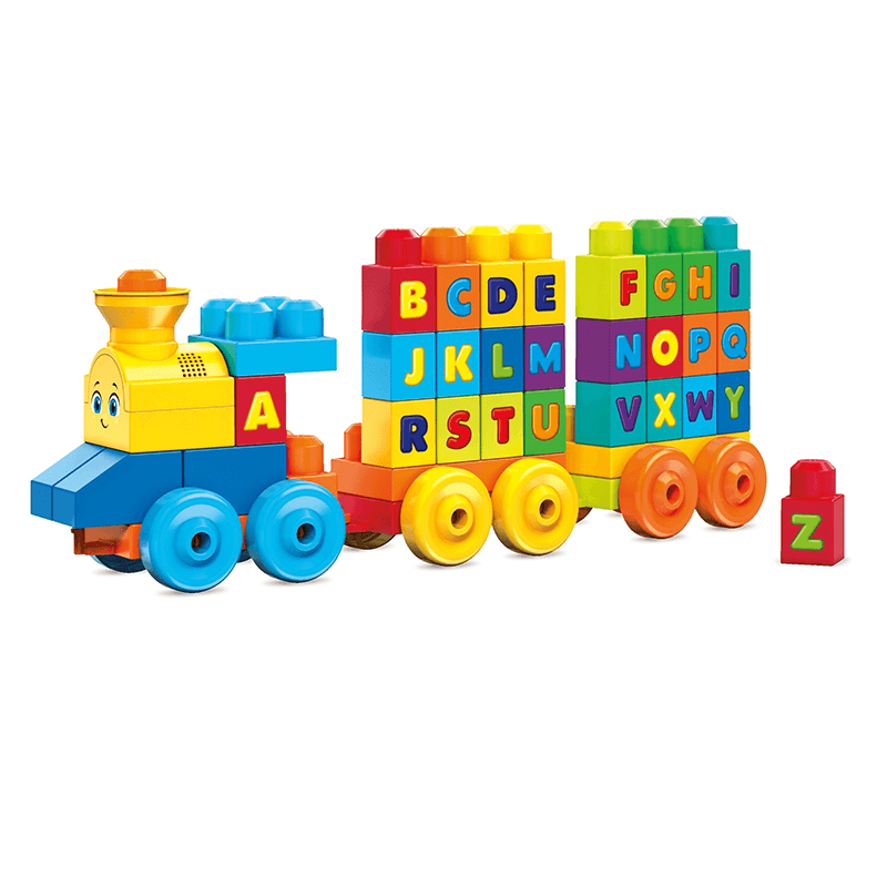 Mattel Fisher Price Fwk22 Mega Blocks Set Tren Muscial Abc
