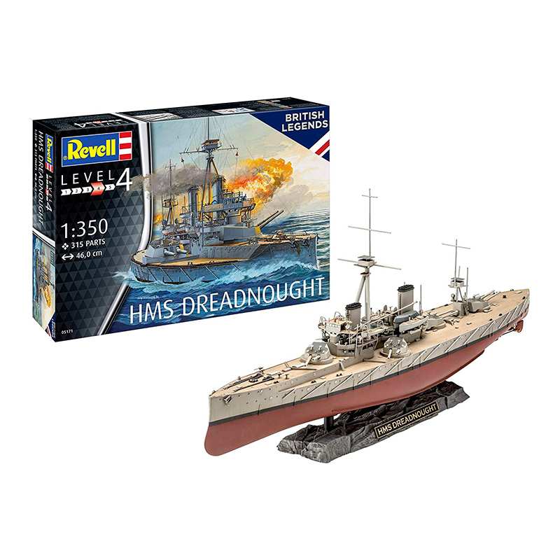 Revell Model 5171 Barco Hms Dreadnought Escala 1/350
