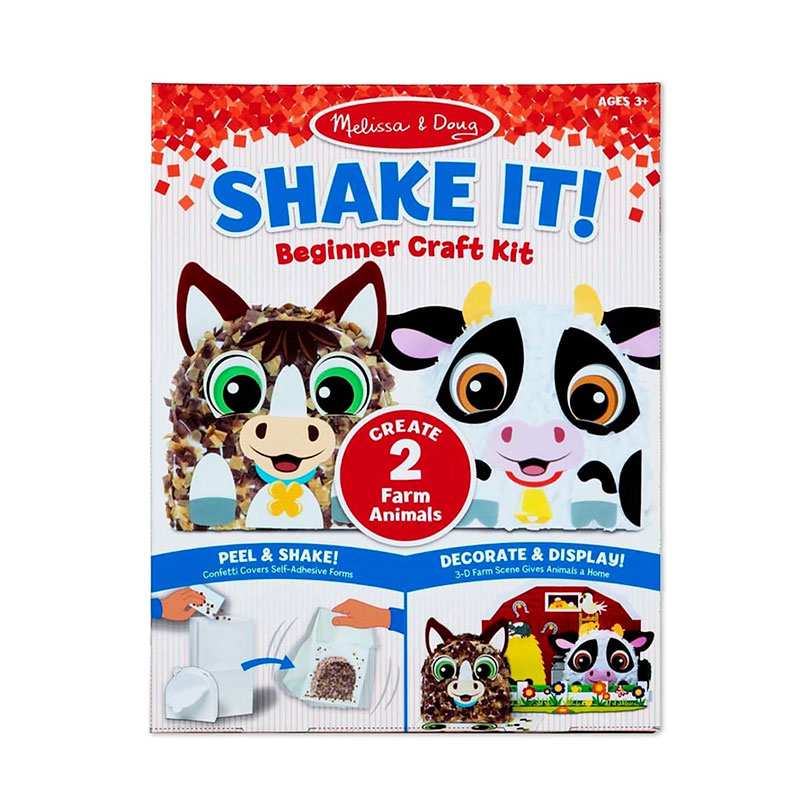 Melissa & Doug Arts & Crafts 30183 Set Shake It! Animales De Granja
