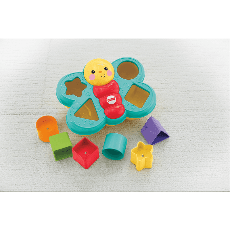 Mattel Fisher Price CDC22 Mariposa Con Cubos Para Encajar