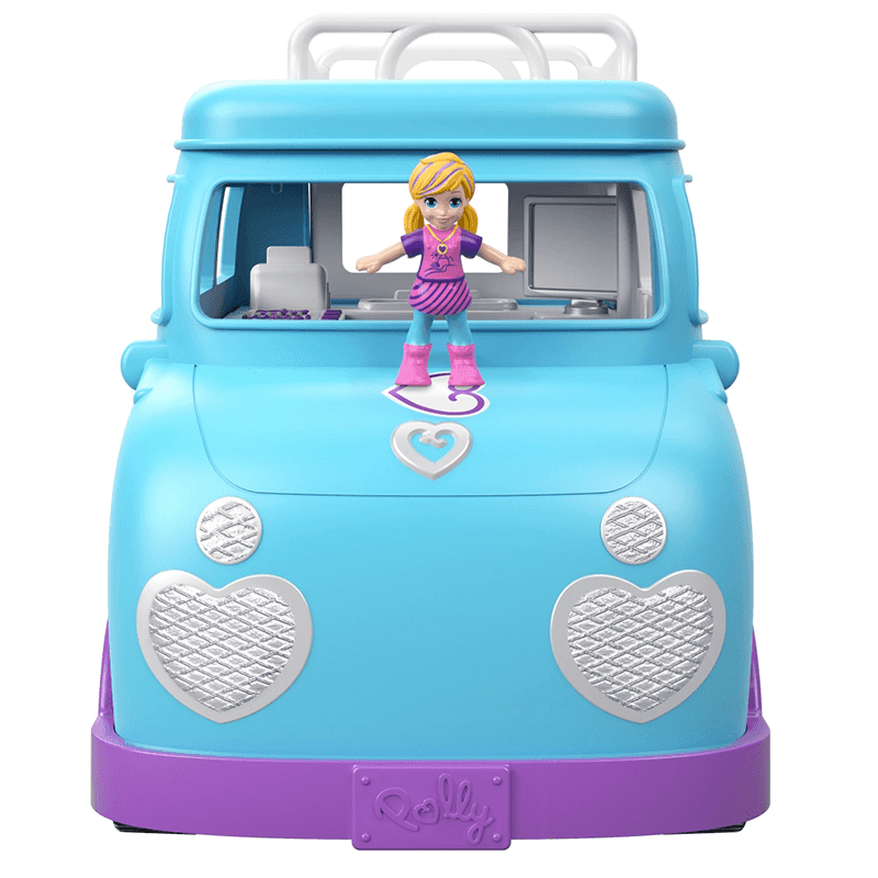 Mattel Polly Pocket Ftp74 Camioneta De Glamping Con 2 Muñecas