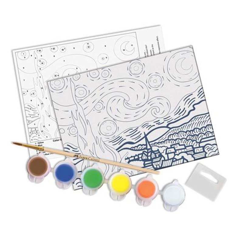 Faber Castell Pant By Number 14301 Noche Estrellada De Van Gogh