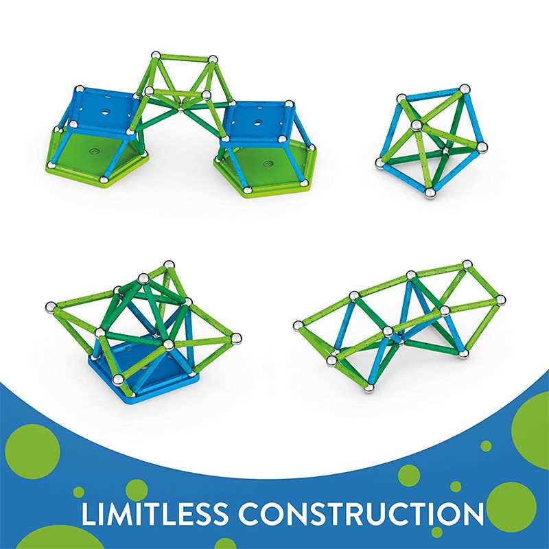 Geomag Classic #272 Set De Cubos Magneticos Reciclados 60 Pcs
