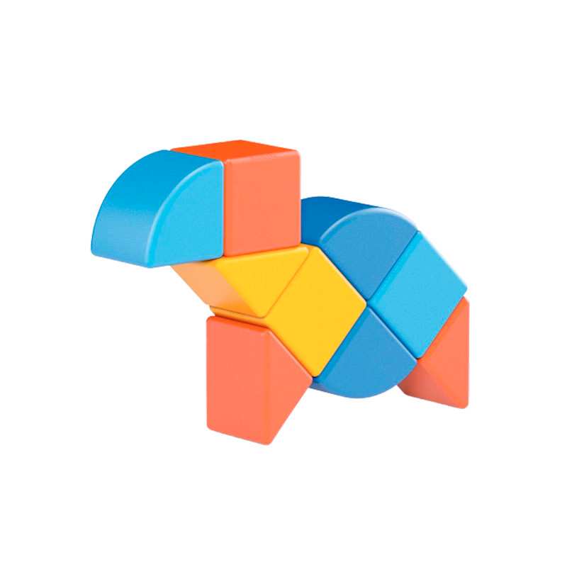 Geomag Magicube #201 Cubos Magneticos 3 Formas Animales 9 Pcs