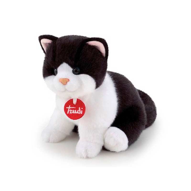 Trudi Peluche 21040 Kitten Brad En Blanco Y Negro 16X19X22