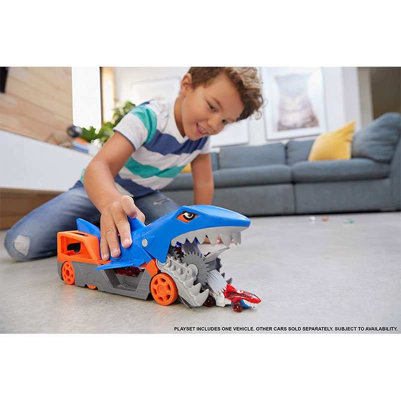 Mattel Hot Wheels Gvg36 Set Transportador Mordida De Tiburon