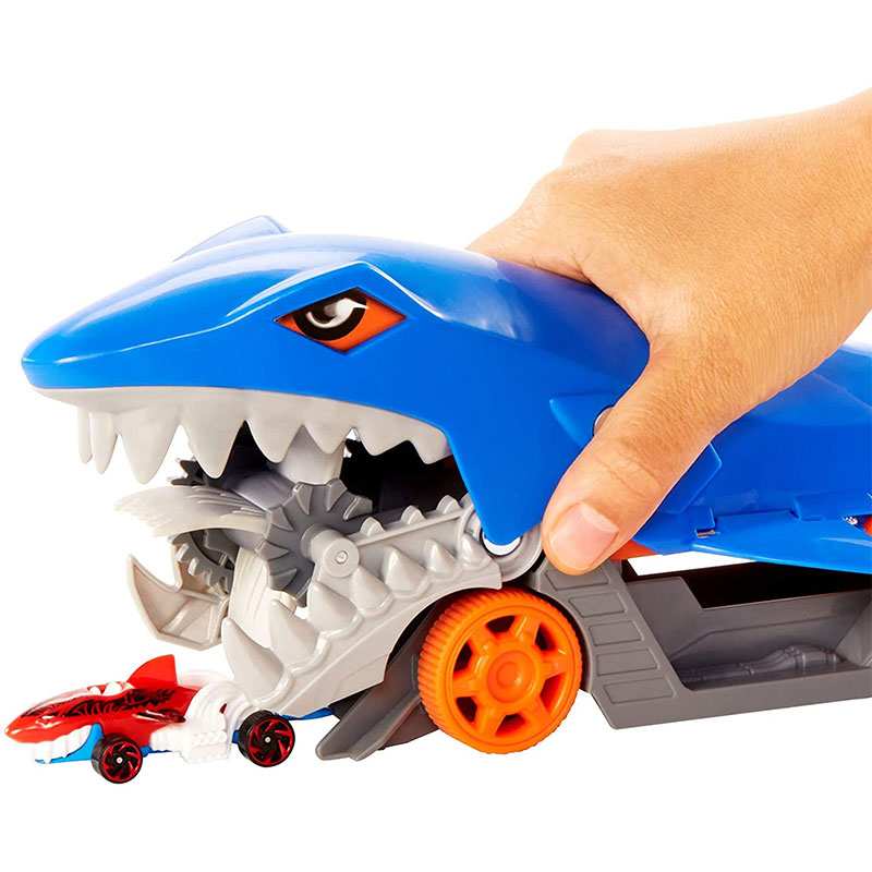 Mattel Hot Wheels Gvg36 Set Transportador Mordida De Tiburon
