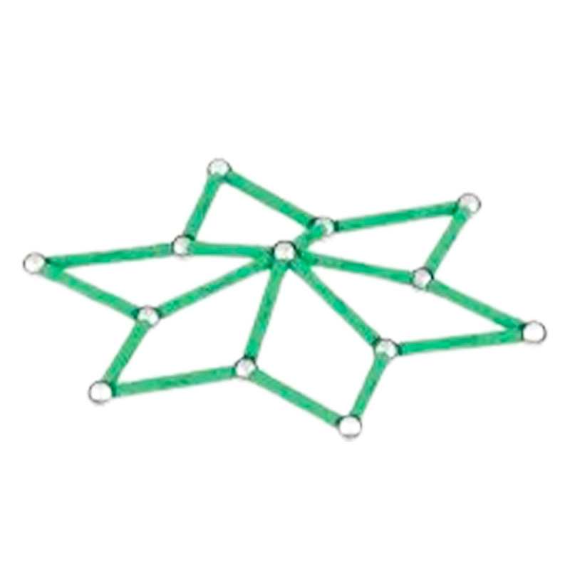 Geomag Classic #329 Set De Cubos Magneticos Glow 42 Pcs