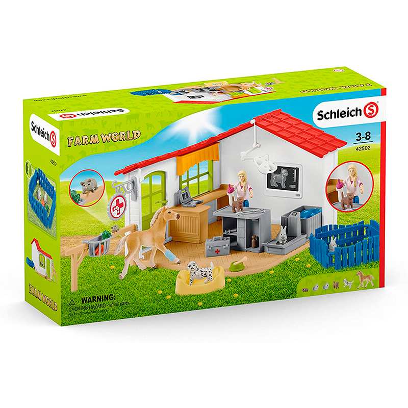Schleich Farm World 42502 Consulta De Veterinario Con Mascotas