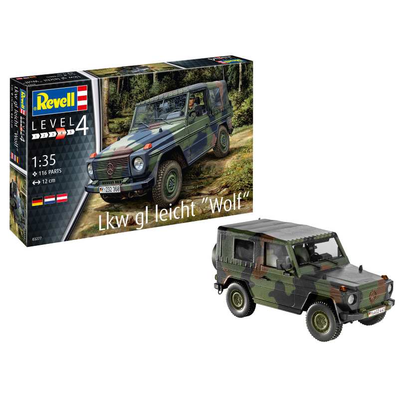 REVELL Model Kit 03277 Vehiculo LKW gl. leicht Wolf Escala 1/35