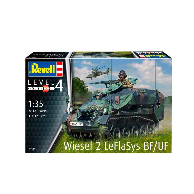 REVELLModel 03336 Tanque Wiesel 2 LeFlaSys BF/UF Escala 1/35