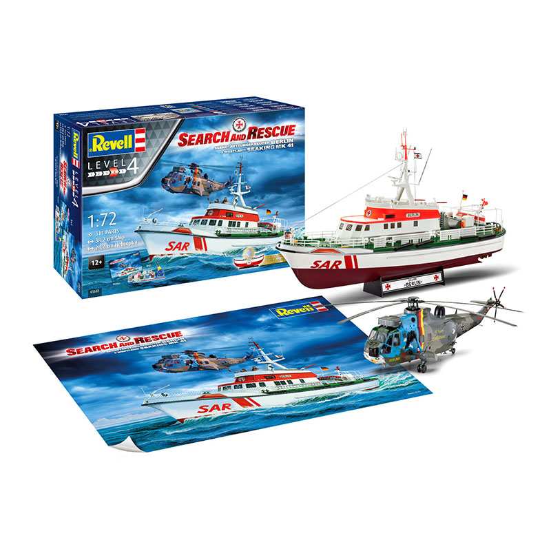 RevellGift Set 05683 Berlin & Sea King Mk.41 Escala 1/72