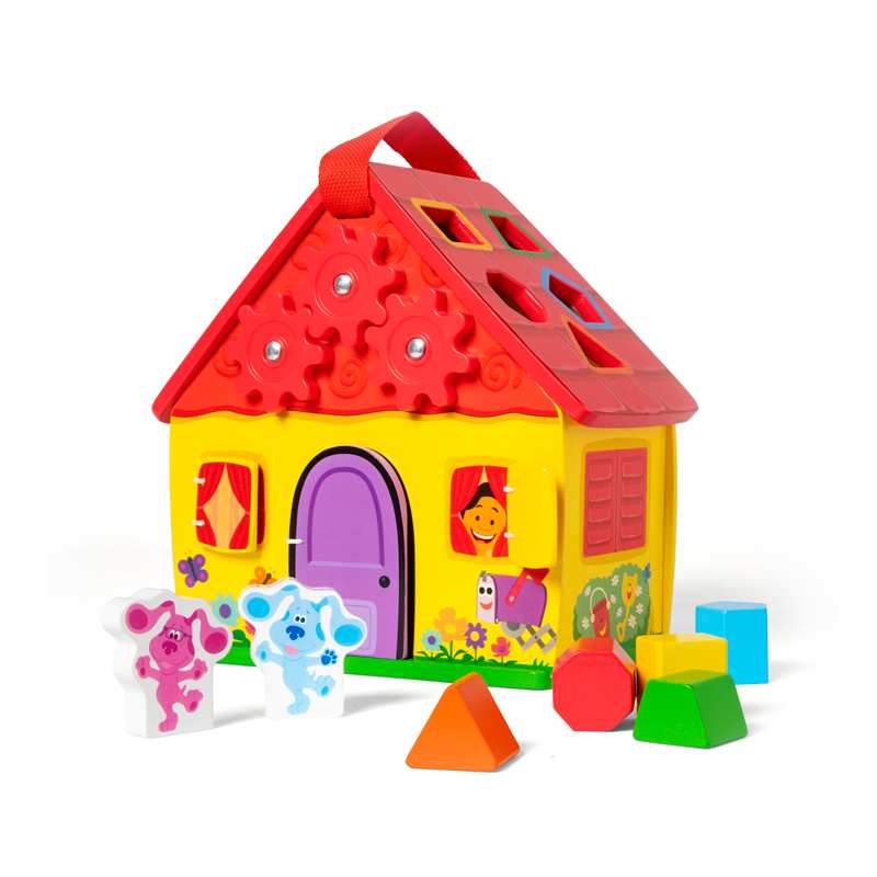 MELISSA & DOUG Pretender y Jugar 33017 Casa de Madera para Llevar Las pistas de Blue