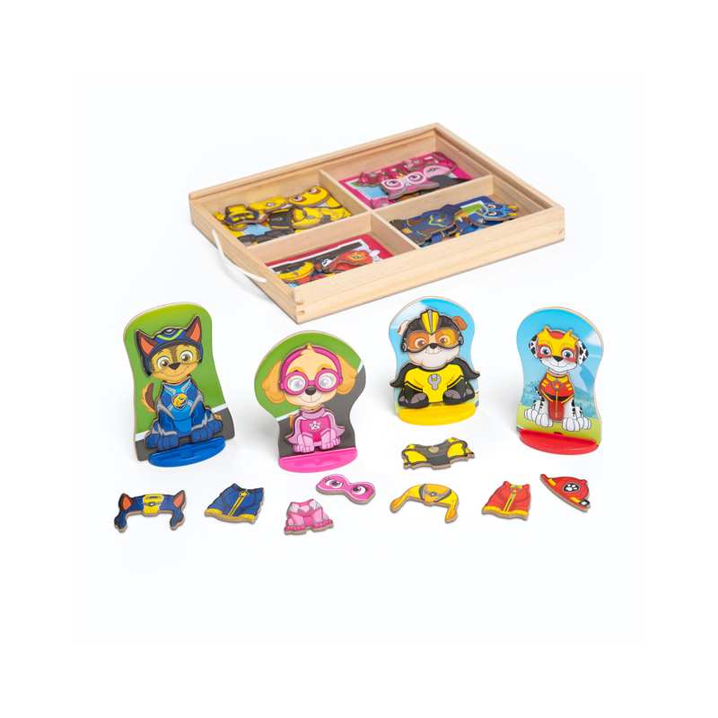 Melissa & Doug Desarrollo Psicomotriz 33267 Juego De Madera Paw Patrol Magneticas