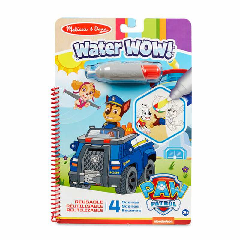 Melissa & Doug Set De Stickers 33251 Libro Para Colorear De Paw Patrol Con Pluma De Agua Recargable