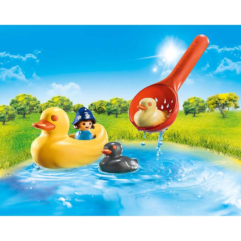PLAYMOBIL Aqua 70271 Familia de Patos para Pescar
