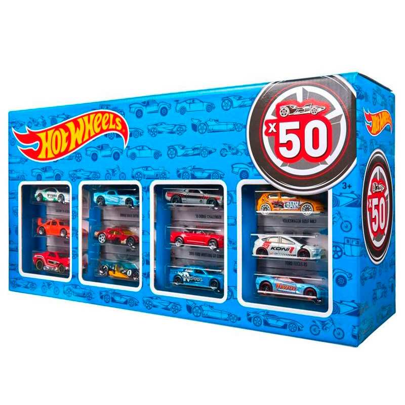 Mattel Hot Wheels Cgn22 Paquete De 50 Carros Clasicos