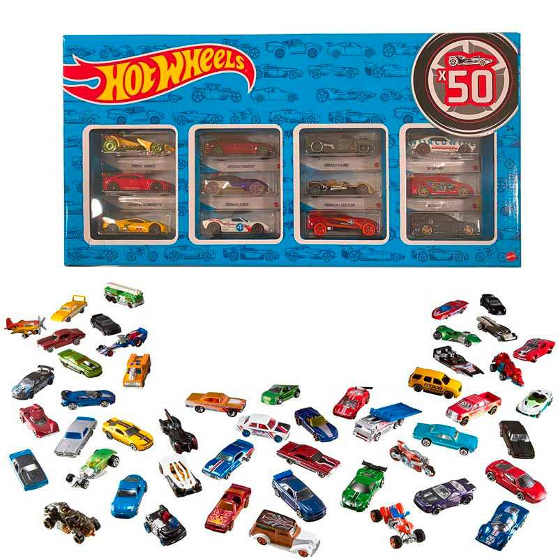Mattel Hot Wheels Cgn22 Paquete De 50 Carros Clasicos