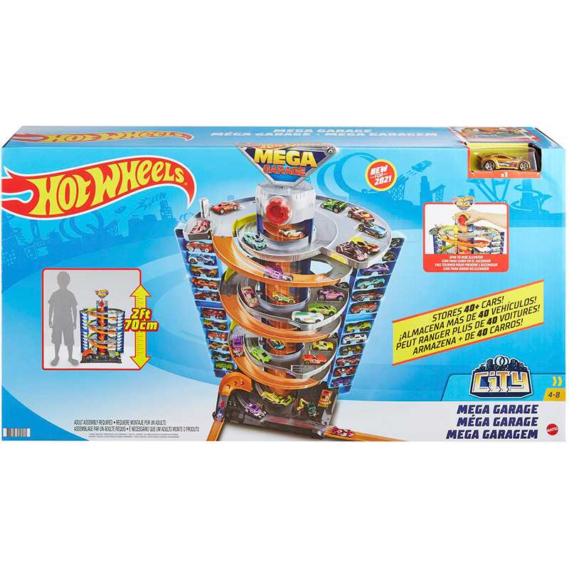 Mattel Hot Wheels City Gtt95 Pista De Carrera Mega Garaje