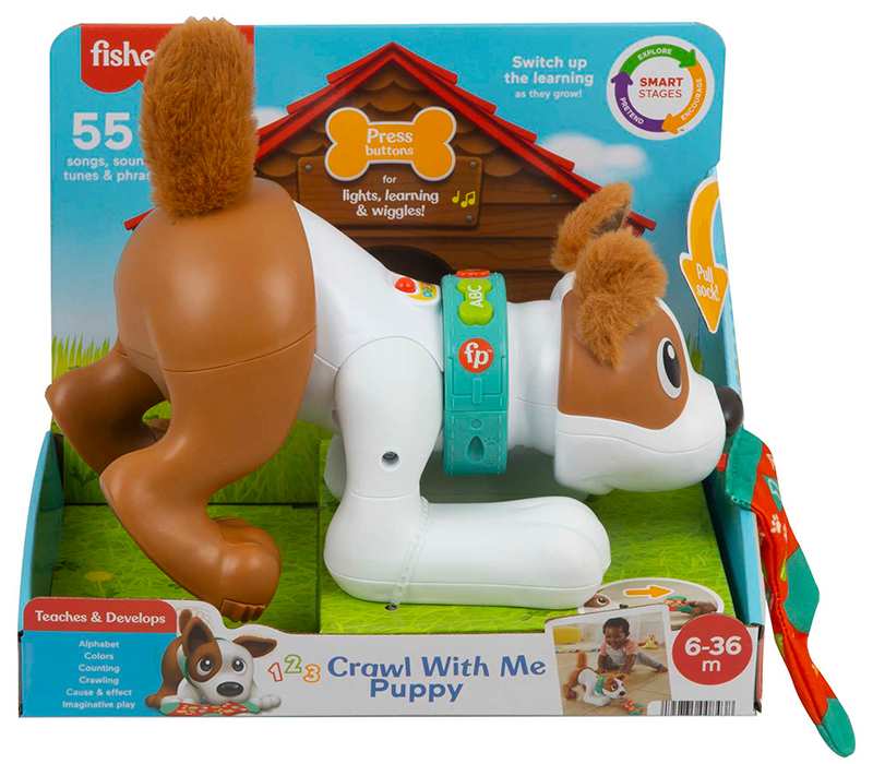 Mattel Fisher Price Hgy56 Cachorro De Aprendizaje Primeros Gateos