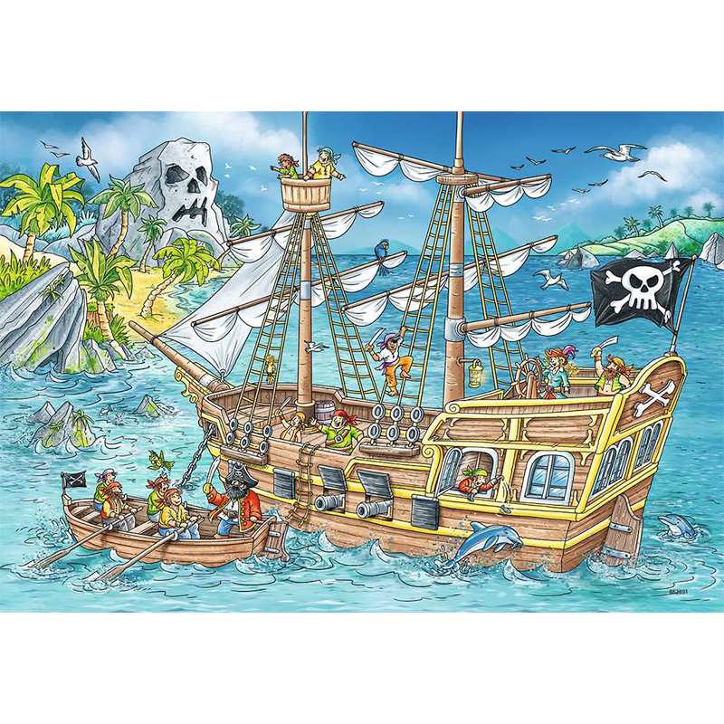 Ravensburger Rompecabezas Para Niños 5089 5 Pirata 2X24 Piezas