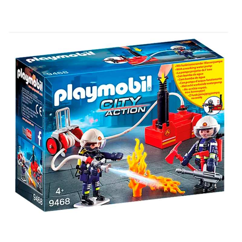 PLAYMOBIL City Action 9468 bomberos con bomba de agua