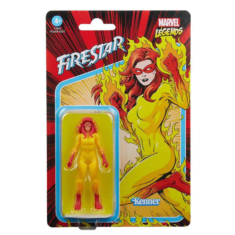 HASBRO Marvel Legends F26485L06 Figura de Accion Retro 3.75 Plg. FireStar (Asst 4/6)