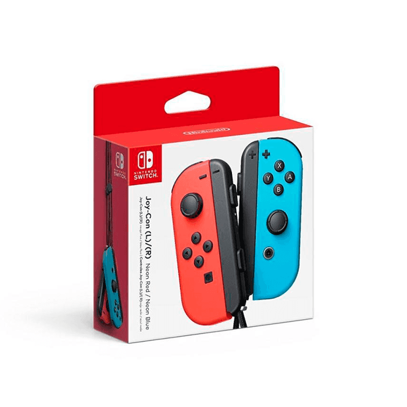Control Inalambrico Joy-Con (L)/(R) Nintendo Switch Rojo Y Azul Neon (Neon Red/Blue)