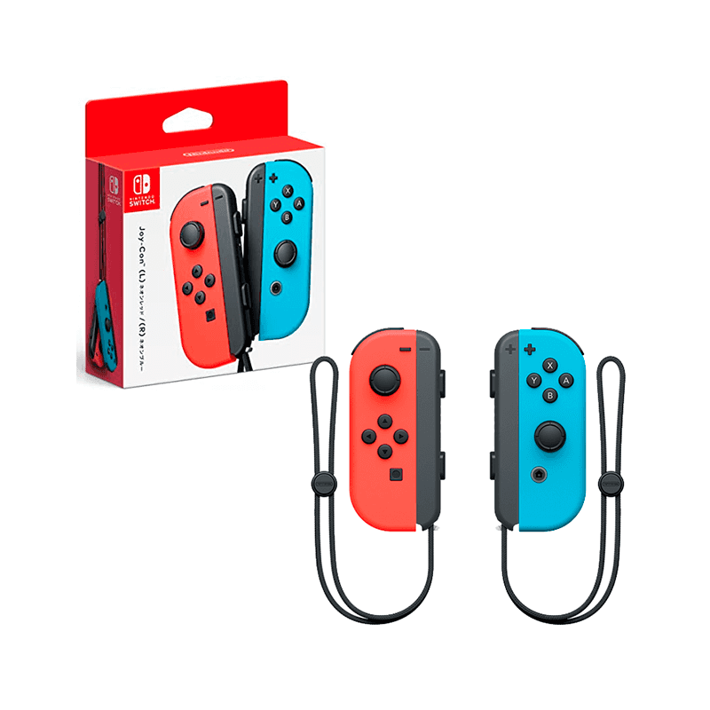 Control Inalambrico Joy-Con (L)/(R) Nintendo Switch Rojo Y Azul Neon (Neon Red/Blue)