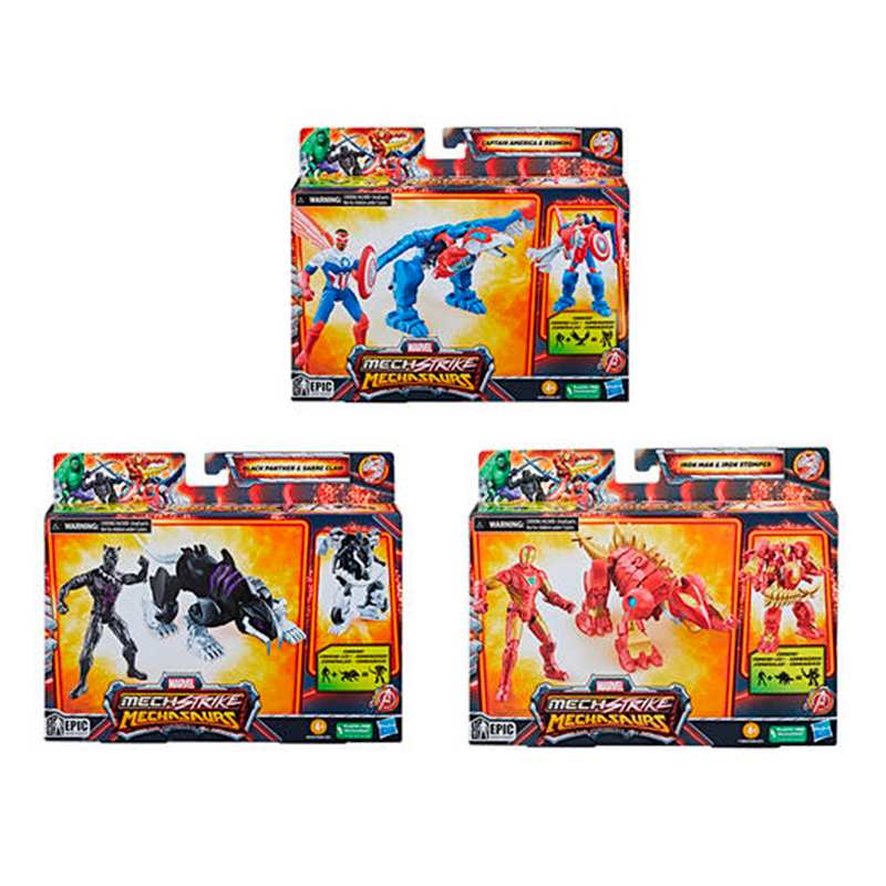 Hasbro Marvel F6595 Mech Strike Avengers 3.0 4In Surtido