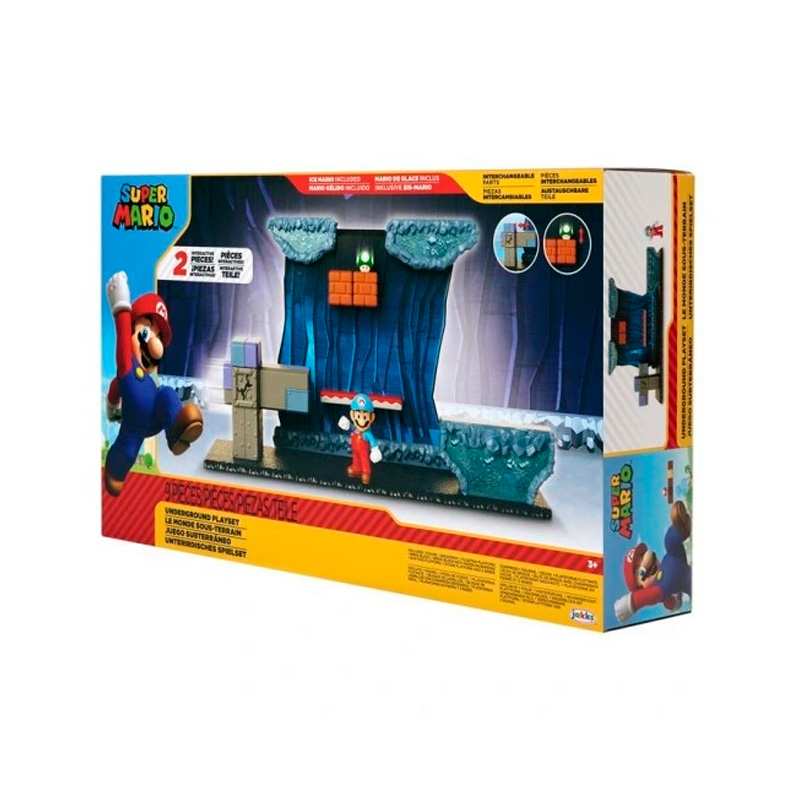 Jakks Pacific Nintendo 404274 Super Mario Set De Juego Mundo Subterraneo