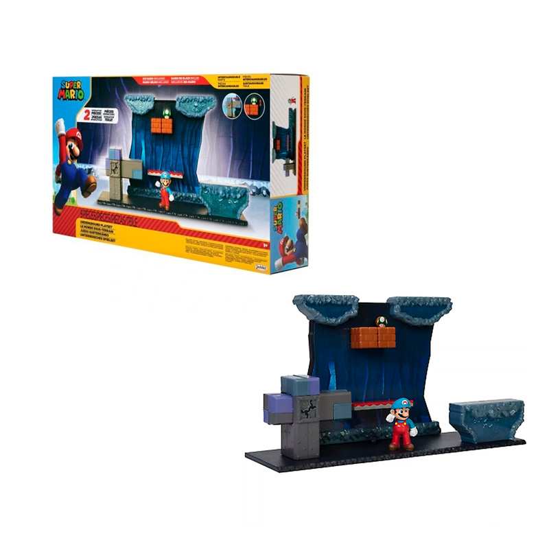 Jakks Pacific Nintendo 404274 Super Mario Set De Juego Mundo Subterraneo