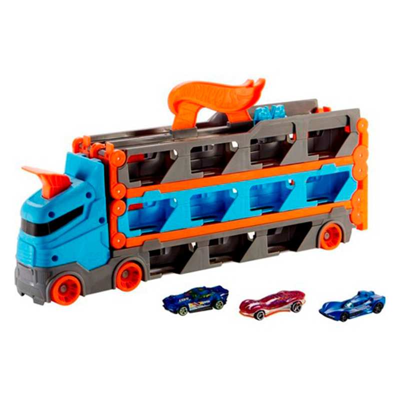 Mattel Hot Wheels Gvg37 Camión De Transporte Y Pista