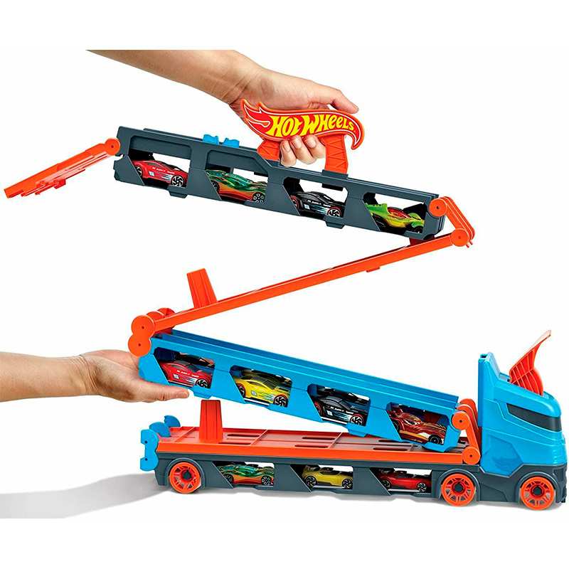 Mattel Hot Wheels Gvg37 Camión De Transporte Y Pista