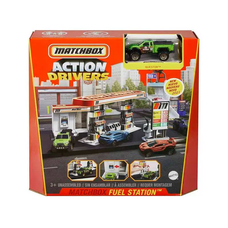Mattel Matchbox Gvy82 Set Basico  Gasolinera