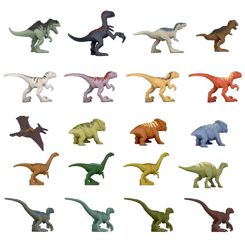 Mattel Jurassic World Gyy79 Set De 20 Mini Figuras