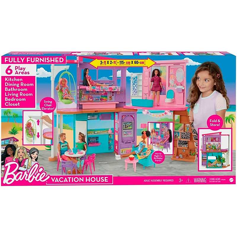 Mattel Barbie Hcd50 Set Casa De Vacaciones