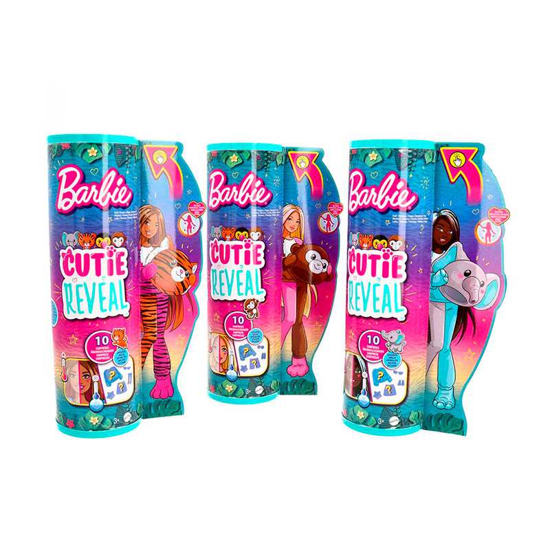 Mattel Barbie Hkp97 Muñeca Cutie Reveals Jungle