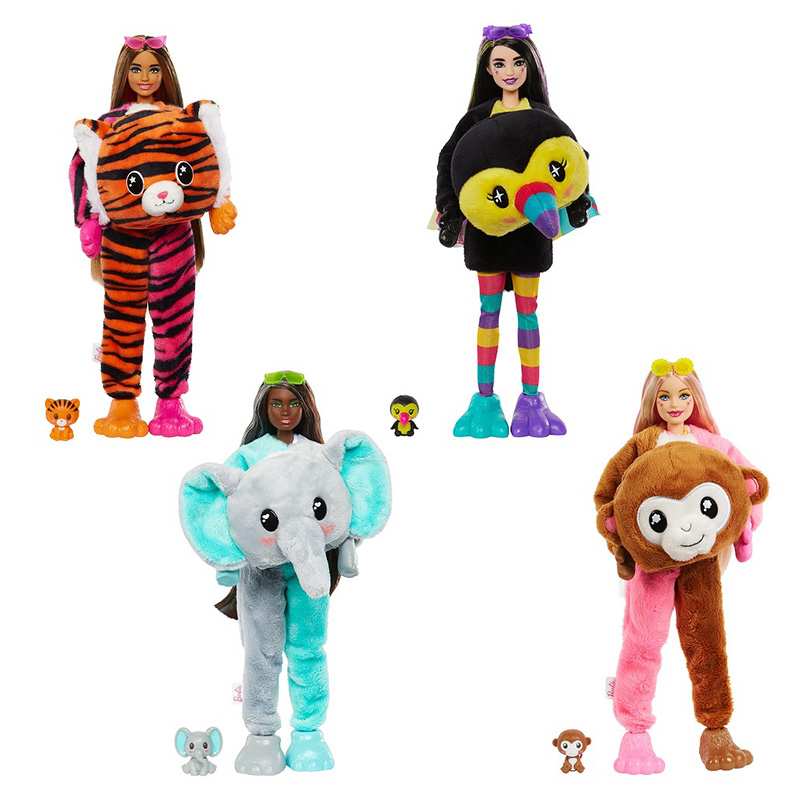Mattel Barbie Hkp97 Muñeca Cutie Reveals Jungle