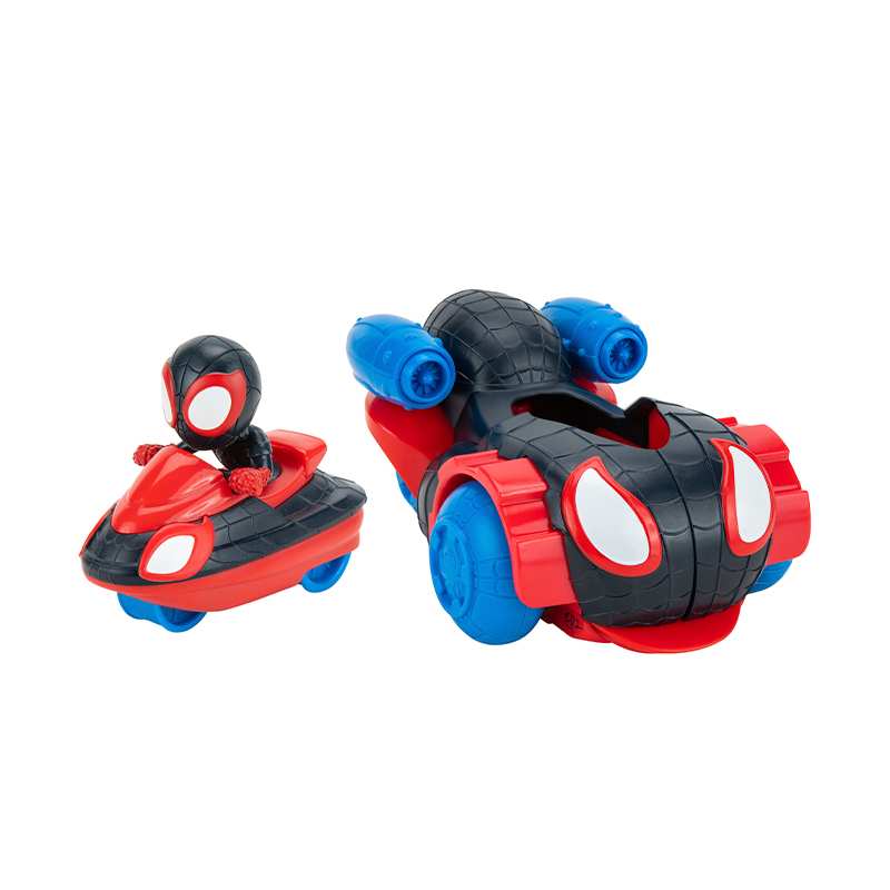 Boing Toys Marvel Spidey Snf0123 Vehiculo Lanzador 2 En 1 C/Figura De Miles Morales