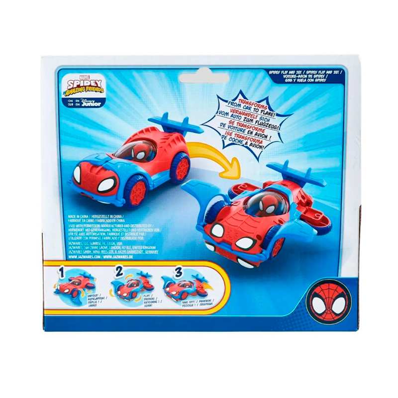 Boing Toys Marvel Spidey Snf0080 Vehiculo Interactivo Giros